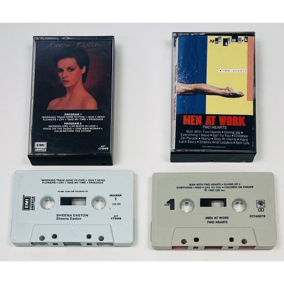 1980s Pop Rock CASSETTE Lot 4 - Human League Men At Work Thompson Twins Sheena - Picture 4 of 5
